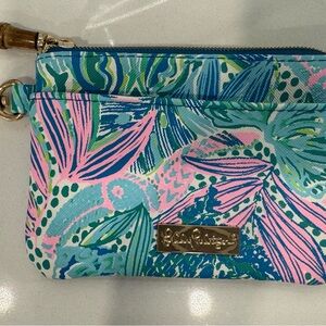 Lilly Pulitzer Tropical Print Wristlet